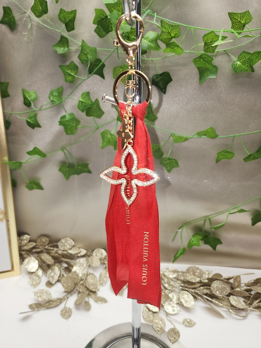 Authentic Louis Vuitton Ribbon On An Unbranded Charm GORGEOUS